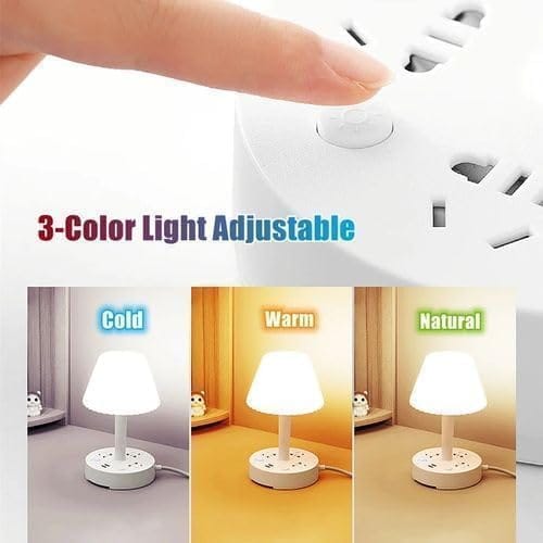 Lumixohub | Table lamp Smart Light Desk Lamps Bedside Reading Rechargable Home Decor & Lighting Lumixohub Socket Table Lamp