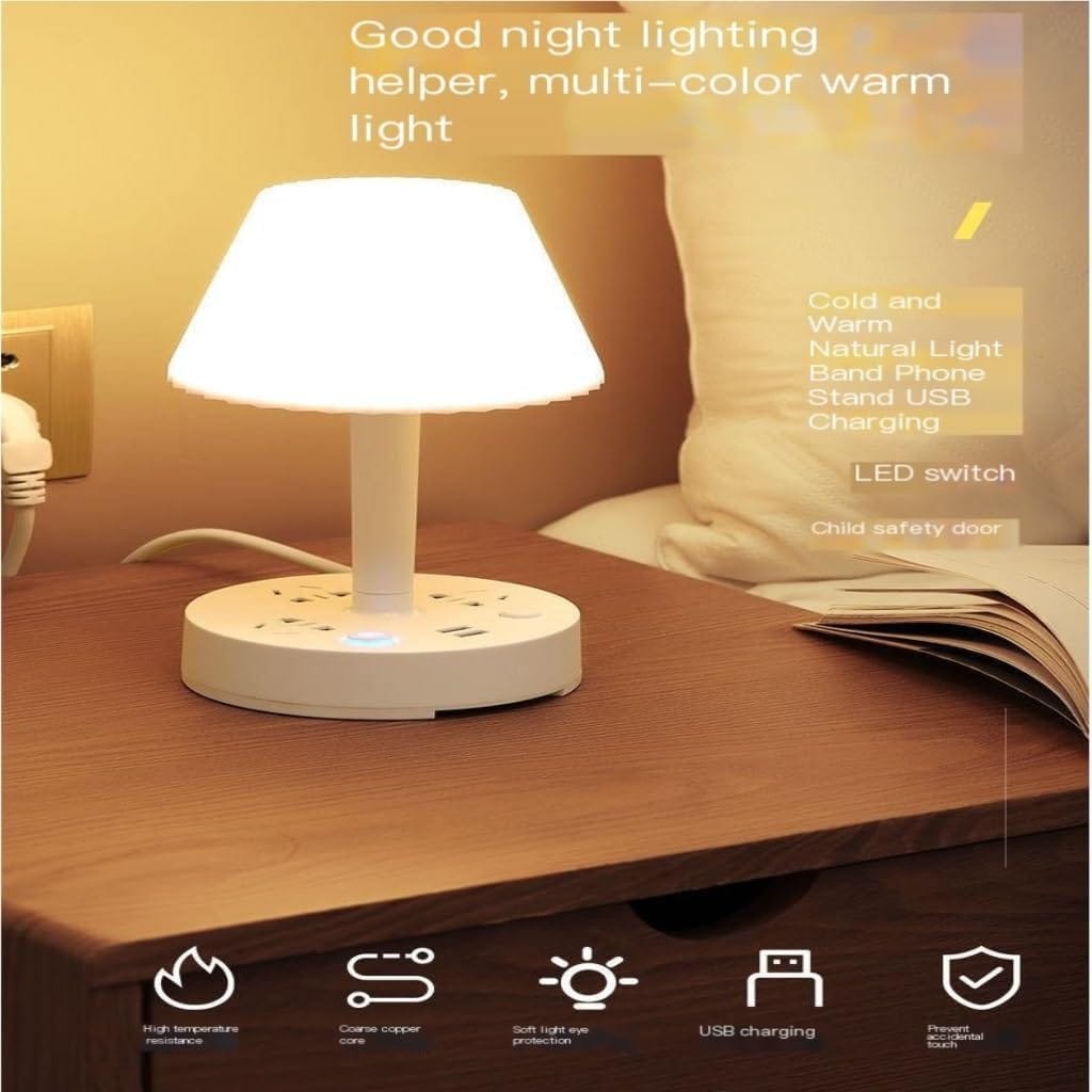 Lumixohub | Table lamp Smart Light Desk Lamps Bedside Reading Rechargable Home Decor & Lighting Lumixohub Socket Table Lamp