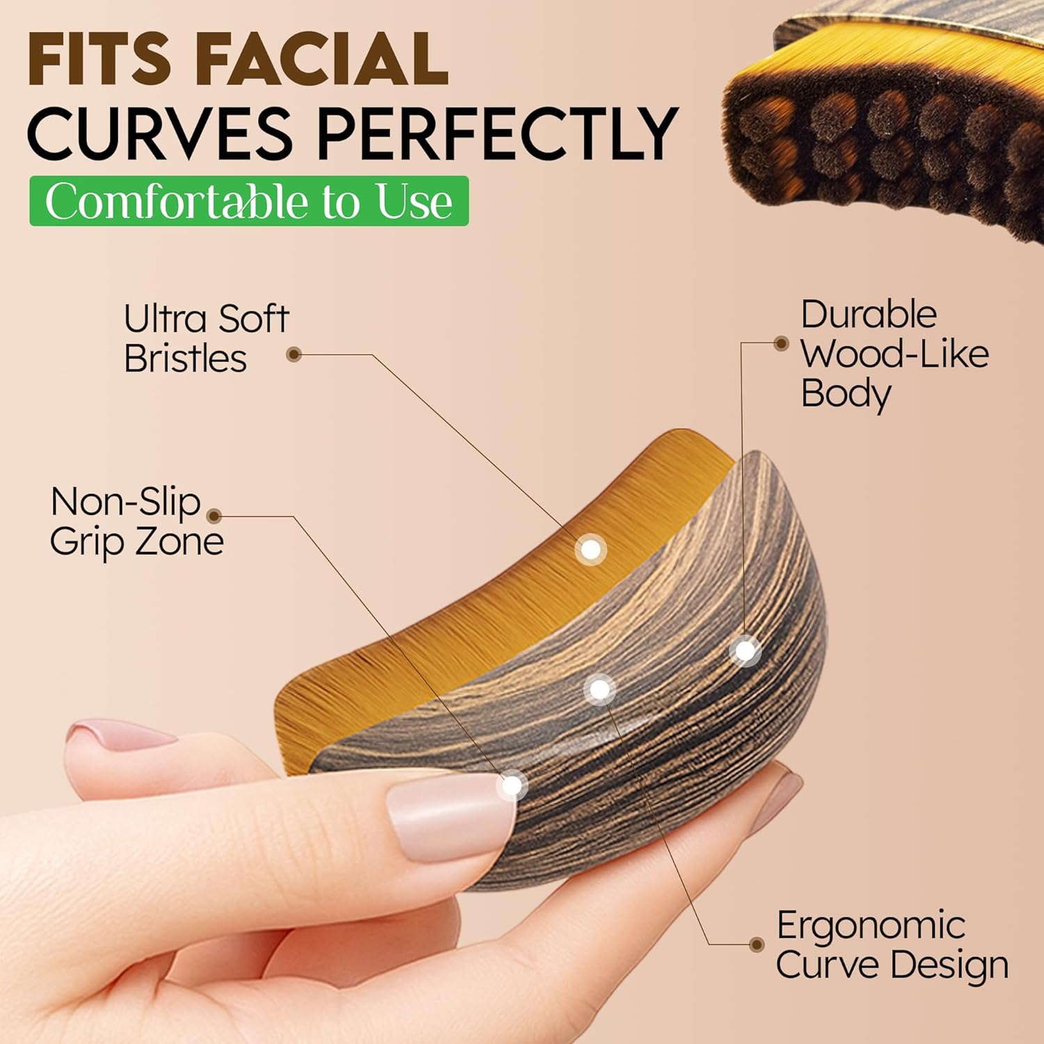 Lymphatic Contour Face Brush| Skincare Products Face Brush Facial Cleansing Brush Soft Skin Lymphatic Contour Face Brush