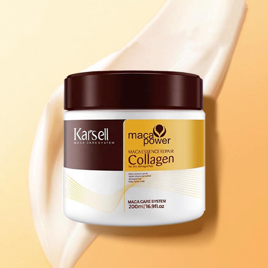 Maca Power Collagen Hair Mask (Set of 2) | Hair Mask Hairstyle Care Frizzy Hair Treatment Dry Hair Mask Maca Power Collagen Hair Mask (Set of 2)