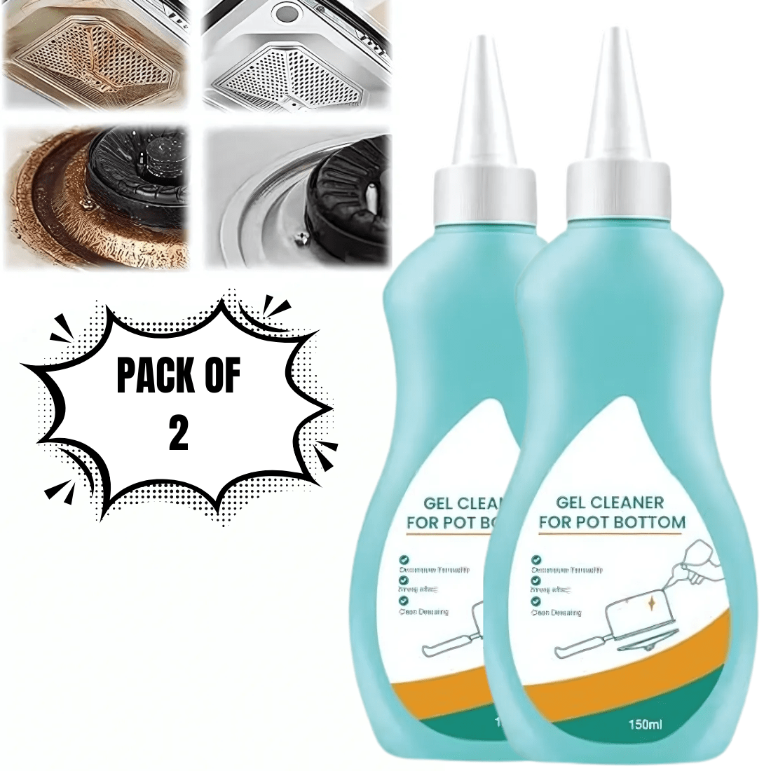 Magic Gel Cleaner (Set of 2) | Cleaning Gel Product Household Deep Cleaner Spray Magic Gel Cleaner (Set of 2)