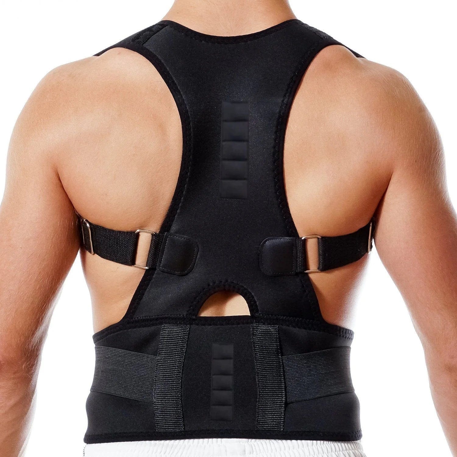Magnetic Posture Corrector Back Support Belt Posture Trainer M Posture Corrector