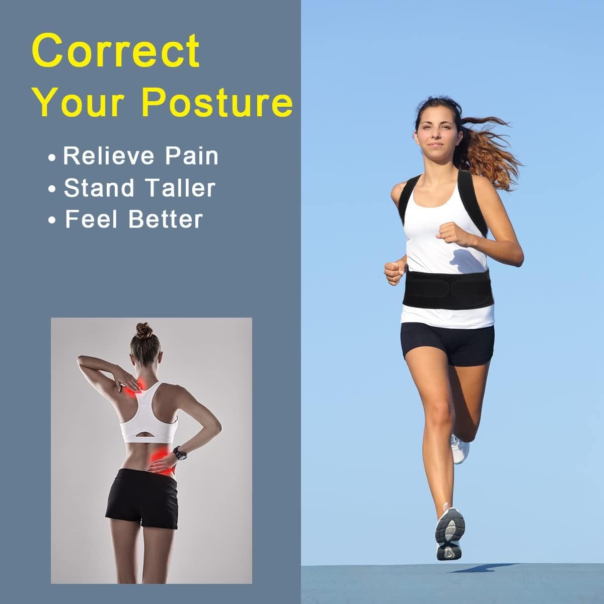 Magnetic Posture Corrector Back Support Belt Posture Trainer - Posturyt™ Posturyt™ Posture Corrector Zaavio®