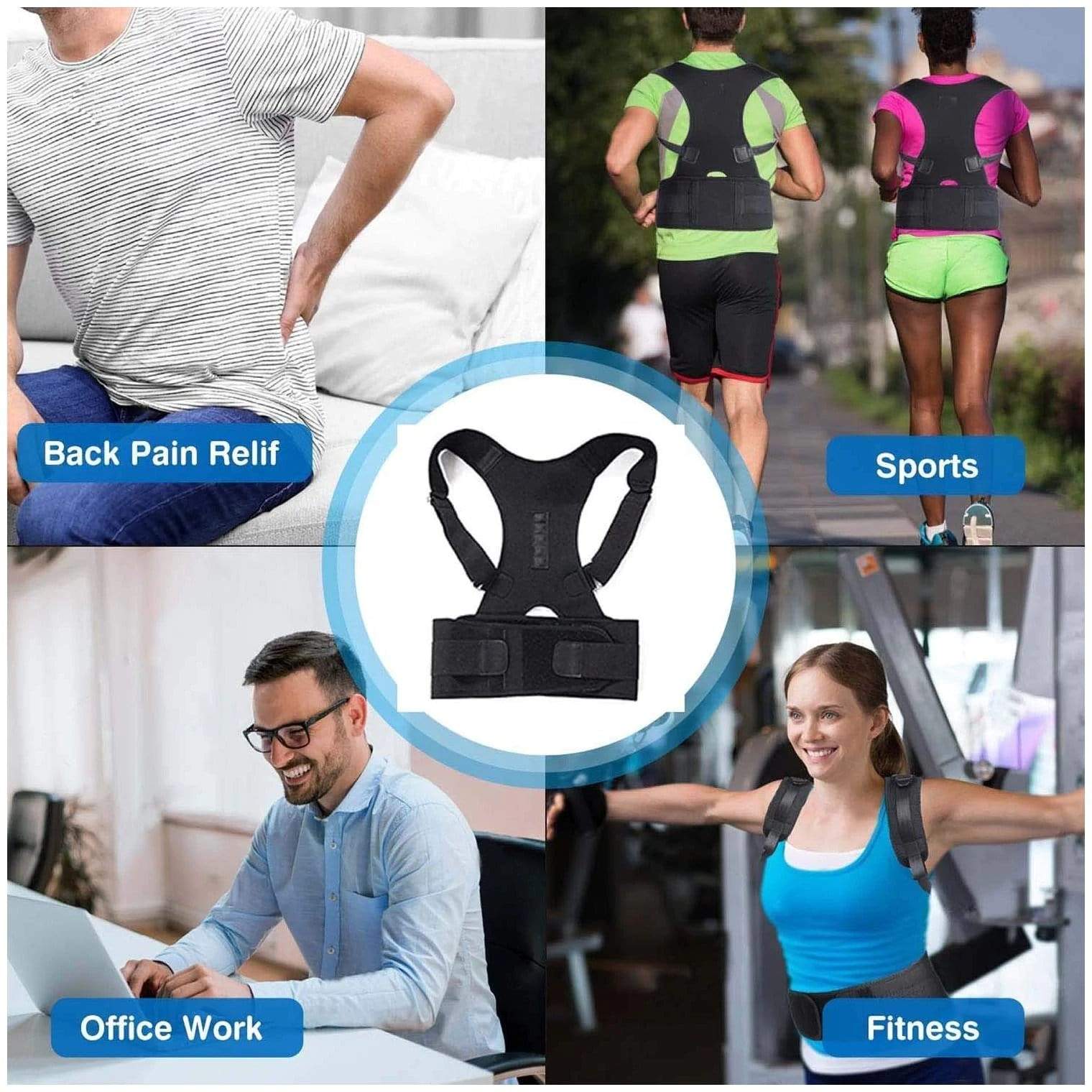 Magnetic Posture Corrector Back Support Belt Posture Trainer - Posturyt™ Posturyt™ Posture Corrector Zaavio®