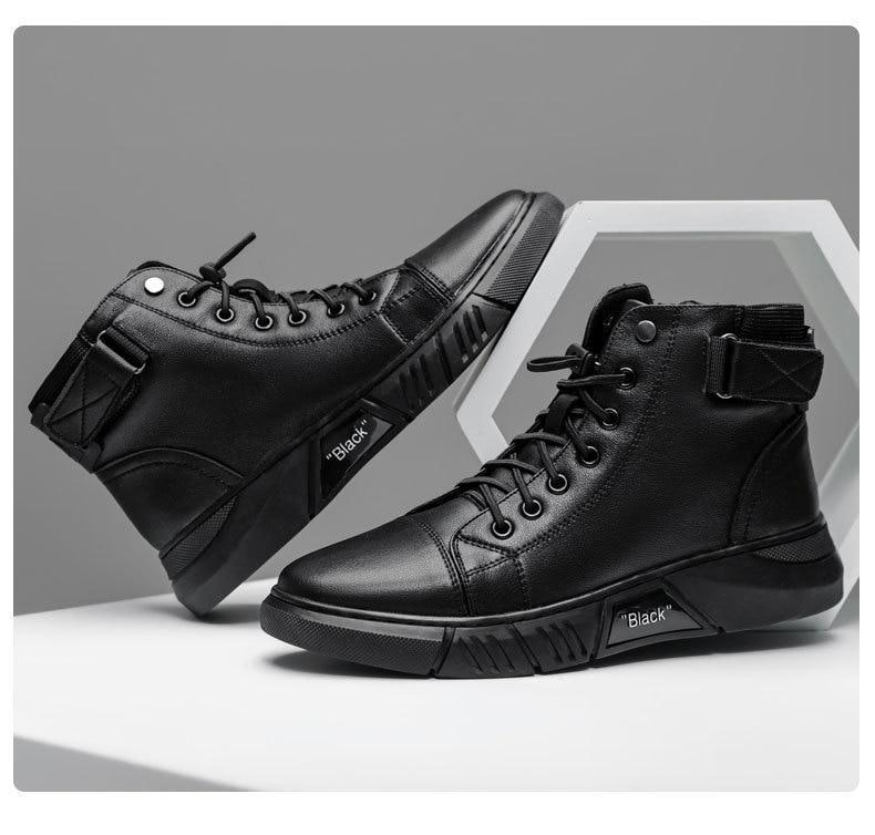 Men's Casual Leather Boots | Mens Shoes Black Chelsea Boots For Guys Ankle High Shoe Menswear 8 Men's Casual Leather Boots