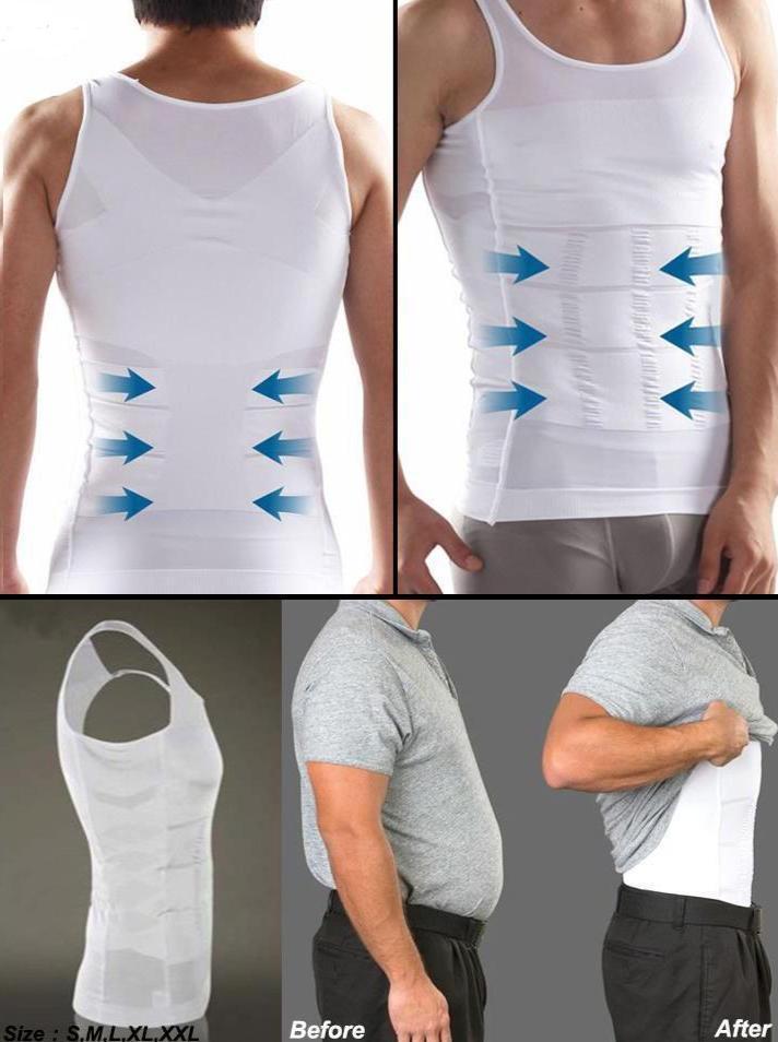 Men Tummy Tucker Slimming Vest Mens Waist Trainer Undershirt Trimmer Men's Waist Trainer Vest