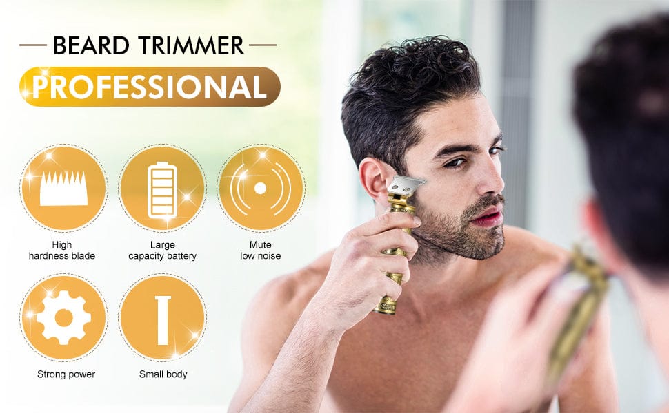 Mens Trimmer Beard Clipper Cutting Machine Hair Shaving Razor - 6 In 1 Trimmer With 4 Attachments Professional 6 in 1 Trimmer