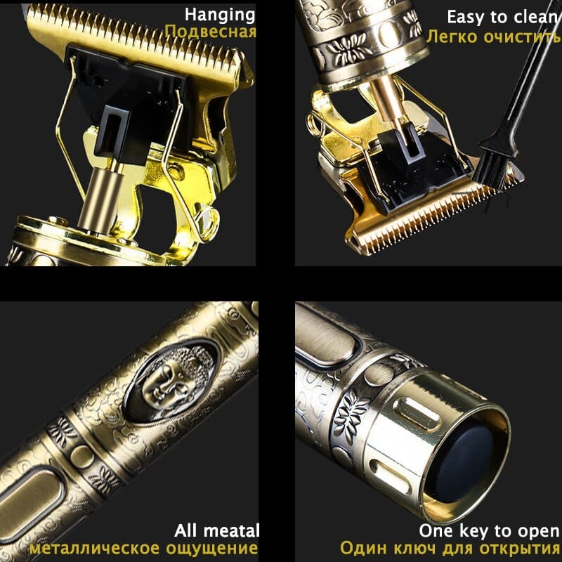Mens Trimmer Beard Clipper Cutting Machine Hair Shaving Razor - 6 In 1 Trimmer With 4 Attachments Professional 6 in 1 Trimmer
