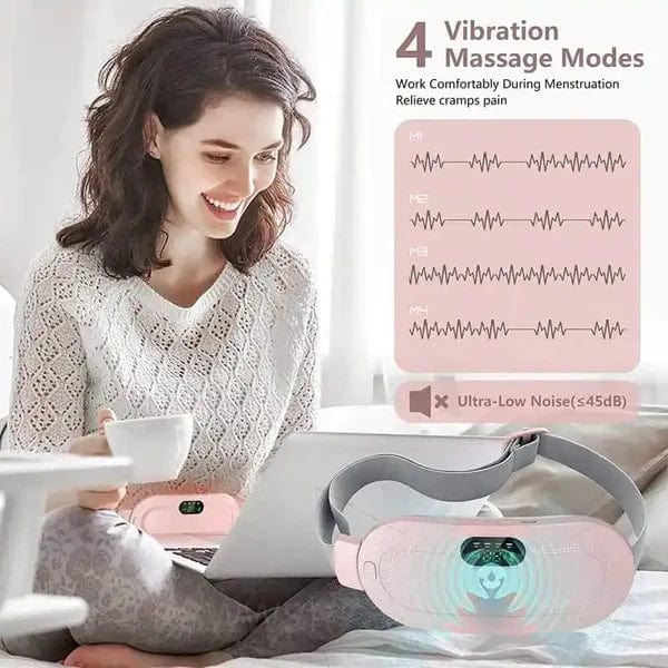 Menstrual Cramps Pain Relief Pain Reliever Heating Warming Pad  - Portable Menstrual Belt and Massager Perioxy™ Heating Pad Zaavio®