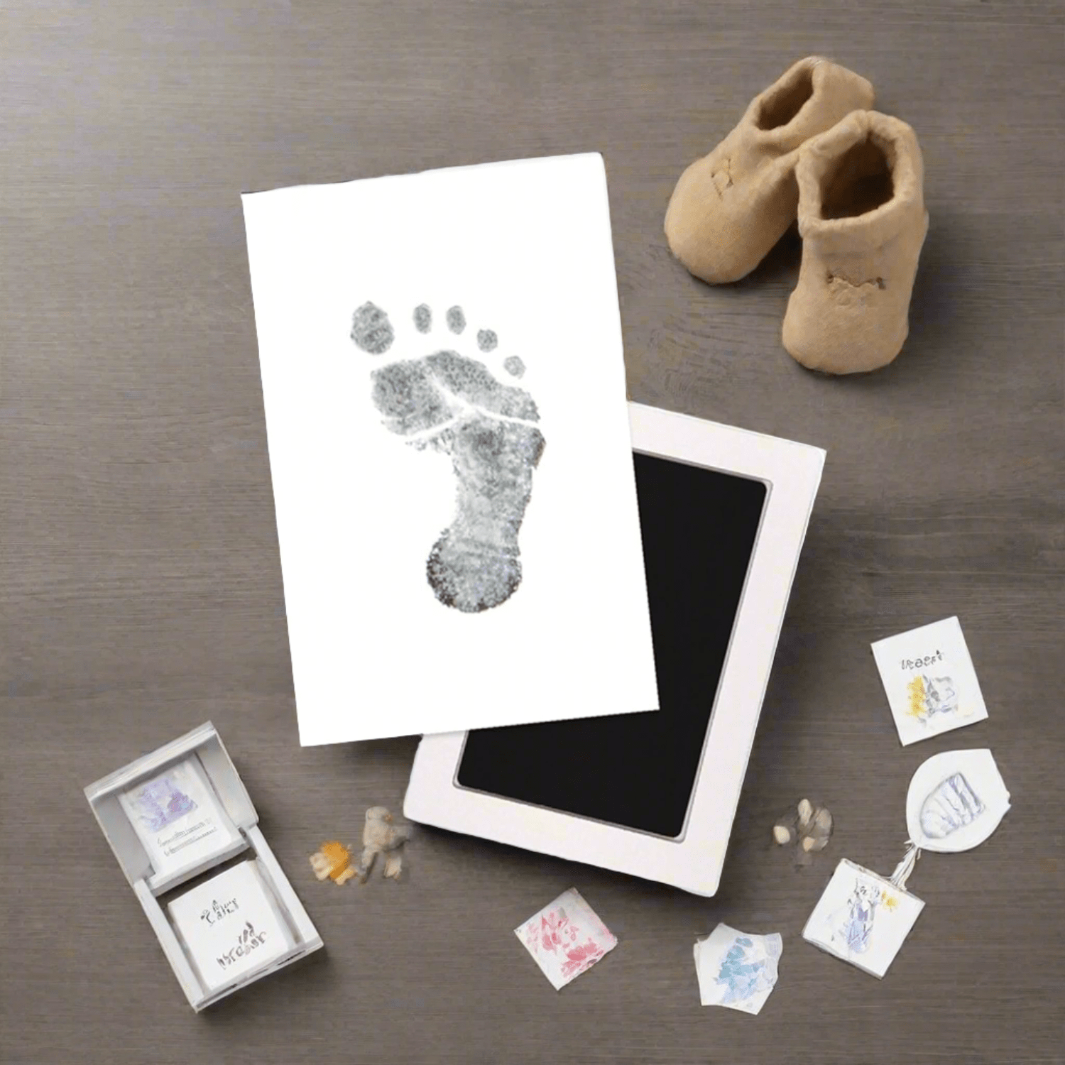 Mess-Free Baby Footprint Kit | Baby Products Gifts Care Babyshower Newborn Baby Items Mess-Free Baby Footprint Kit