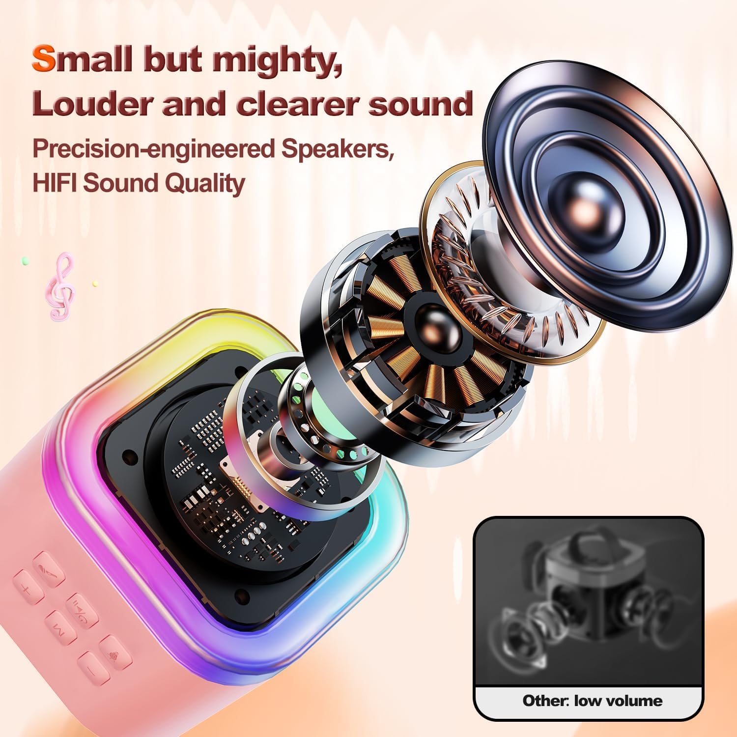 Mini Karaoke Speakers With Wireless Mic | Microphone And Speaker Bluetooth Speakers Mini Karaoke Speakers With Wireless Mic