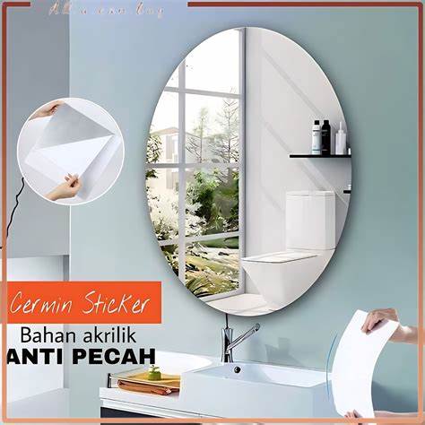 Mirror Sticker for Wall (Oval+Rectangular) - Pack of 2 Mirror Sticker for Wall (Oval+Rectangular) - Pack of 2 Zaavio.co®