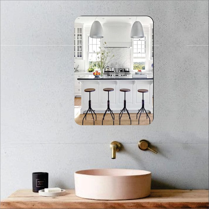 Mirror Sticker for Wall (Oval+Rectangular) - Pack of 2 Mirror Sticker for Wall (Oval+Rectangular) - Pack of 2 Zaavio.co®