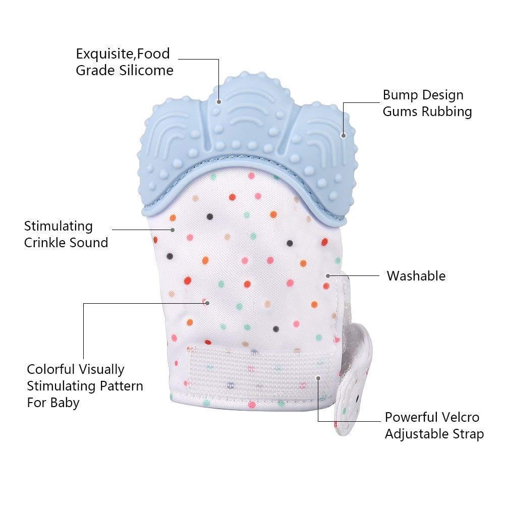 Molar Teething Toys for Infants Teether Pain Silicone Toy - Teether Gloves For Babies Teether Gloves For Babies