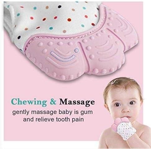 Molar Teething Toys for Infants Teether Pain Silicone Toy - Teether Gloves For Babies Teether Gloves For Babies