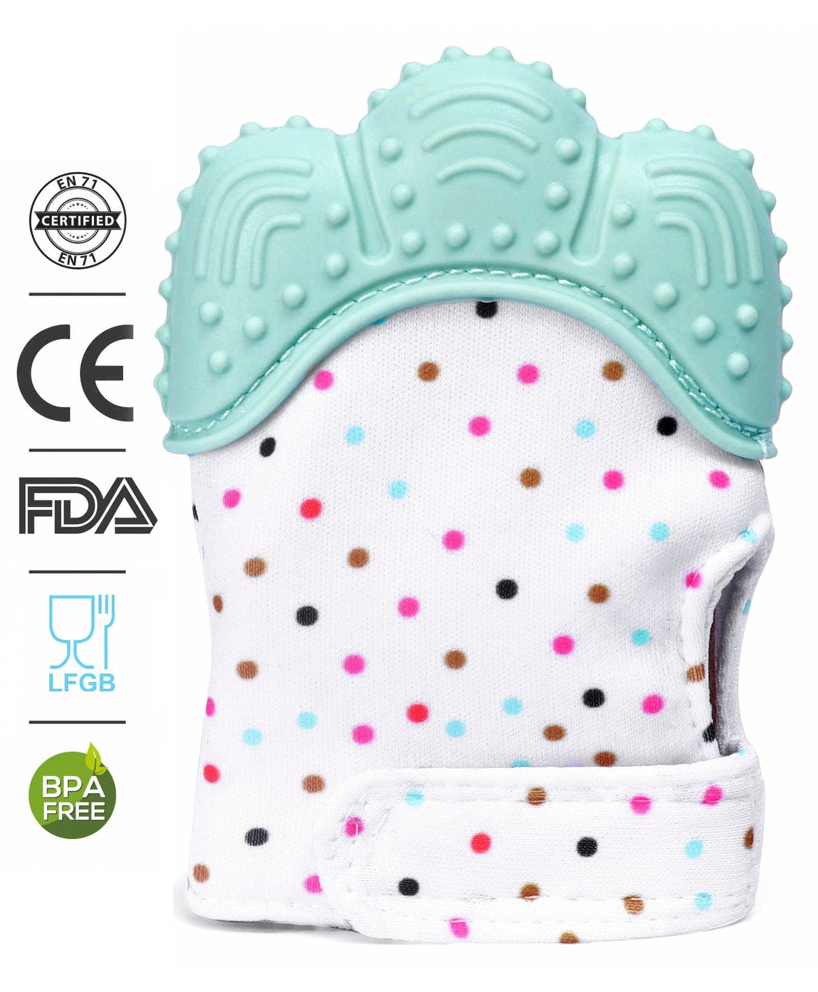 Molar Teething Toys for Infants Teether Pain Silicone Toy - Teether Gloves For Babies Teether Gloves For Babies