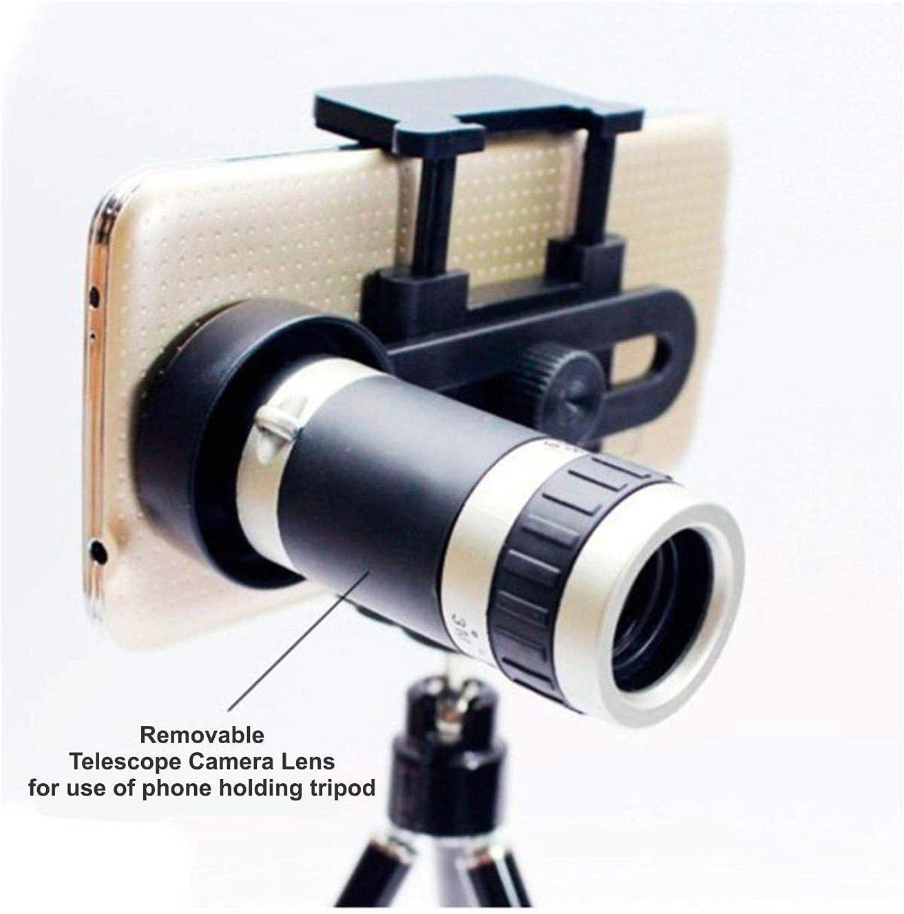 Mono Cular Telescope Lens Vision Monocular Telescope Binoculars Large Size with Phone Stand Monocular Telescope