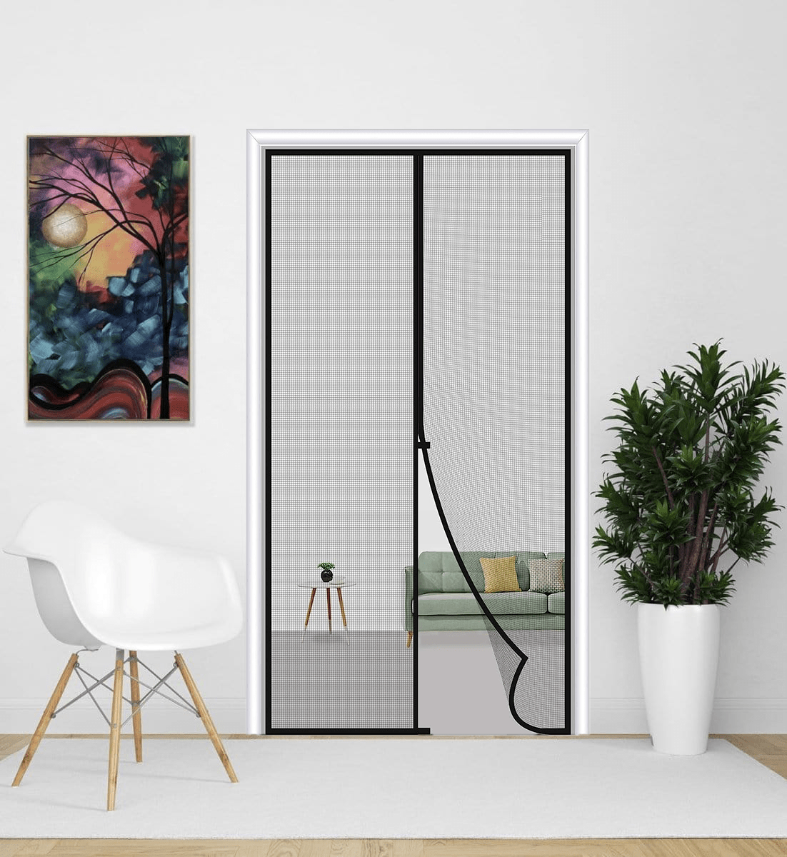 Mosquito Net For Windows And Doors Mesh Door Window Nets  - Magnetic Screen Door Smart Magic Mesh Magnetic Screen Door Smart Magic Mesh