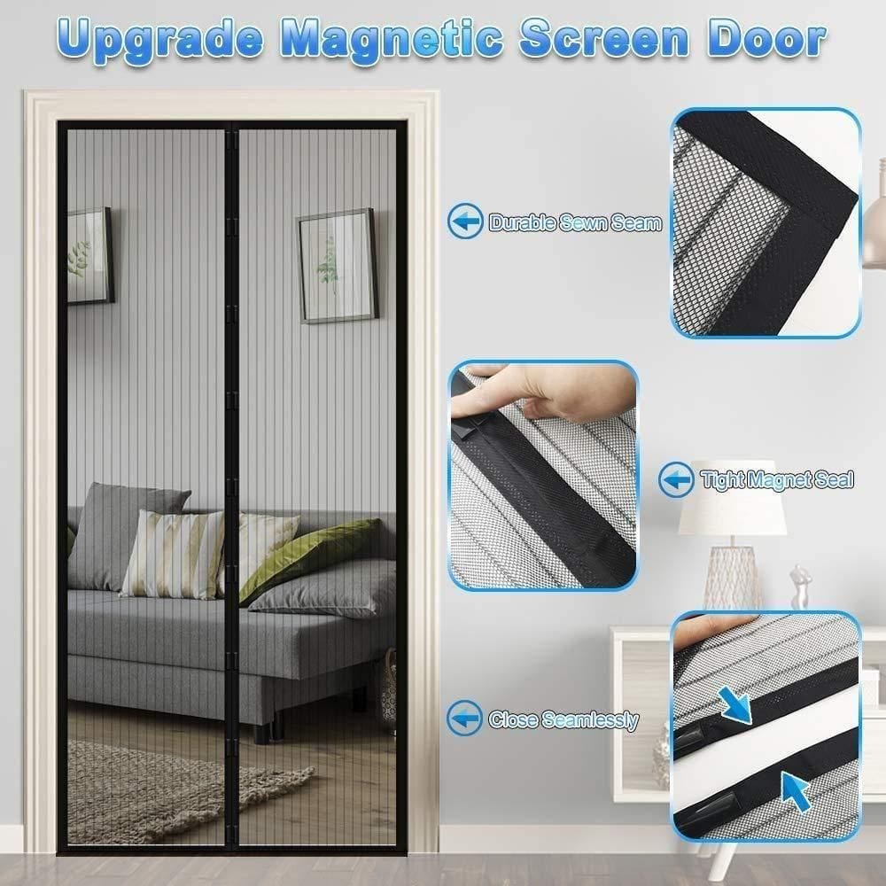 Mosquito Net For Windows And Doors Mesh Door Window Nets  - Magnetic Screen Door Smart Magic Mesh Magnetic Screen Door Smart Magic Mesh