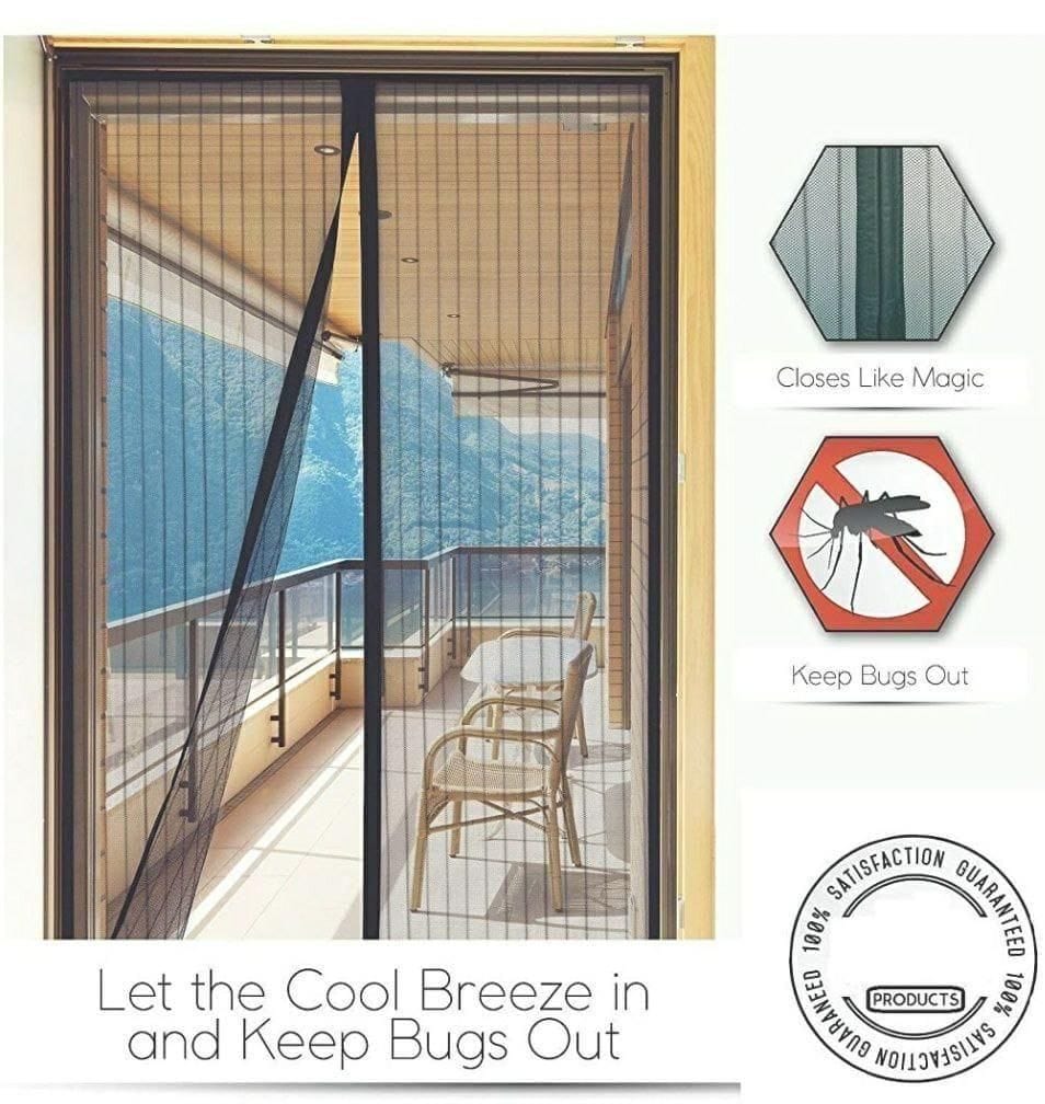 Mosquito Net For Windows And Doors Mesh Door Window Nets  - The Smart Magic Mesh Magnetic Screen Door Smart Magic Mesh