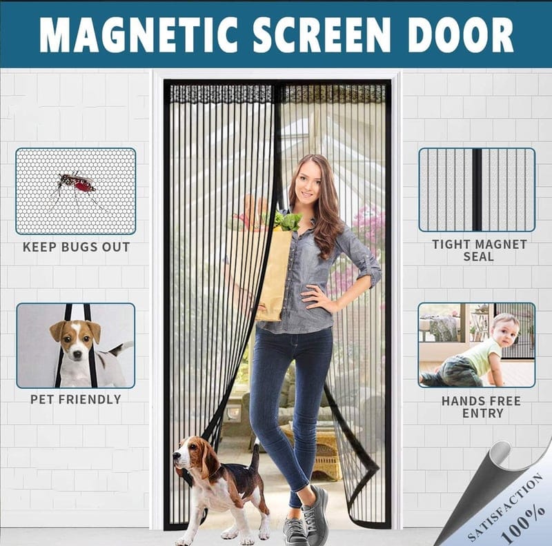 Mosquito Net For Windows And Doors Mesh Door Window Nets  - The Smart Magic Mesh Magnetic Screen Door Smart Magic Mesh