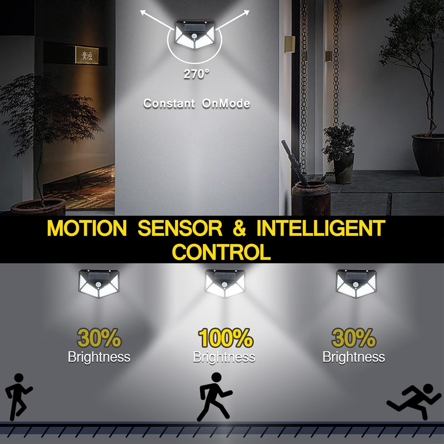Motion Sensor Solar Outdoor Durable LED Light Solar Motion Sensor Led Light Pro