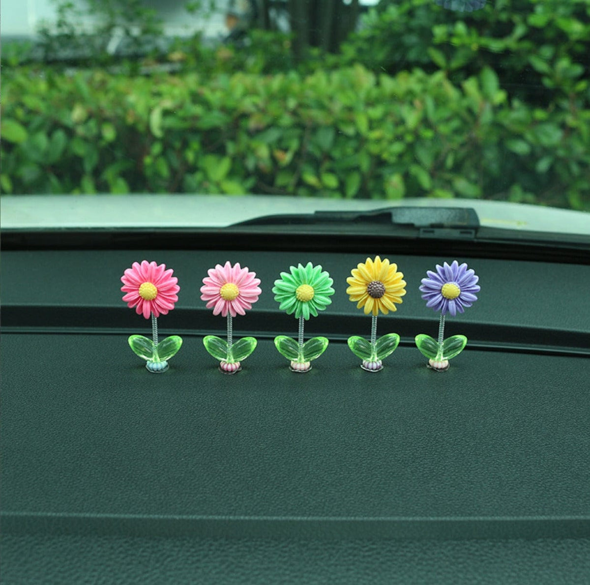 Multi color Sunflower Car Dashboard Decor Multi color Sunflower Car Dashboard Decor