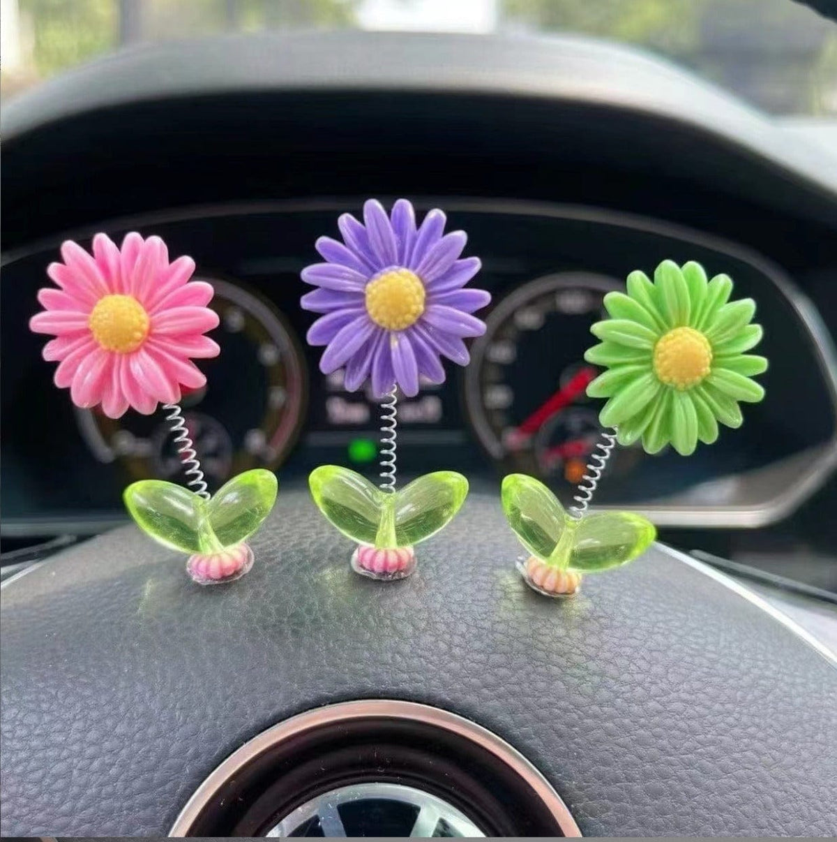 Multi color Sunflower Car Dashboard Decor Multi color Sunflower Car Dashboard Decor
