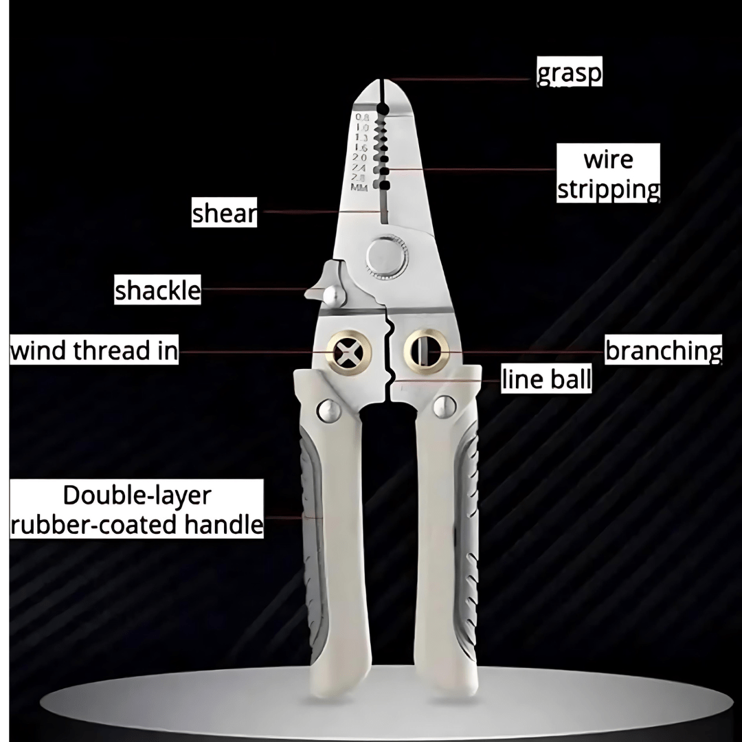 Multi-functional Wire Stripper And Cutter | Wire Stripper Cutter Tool Cable Hand Cutter Electrician Tool Multi-Functional Wire Stripper & Cutter
