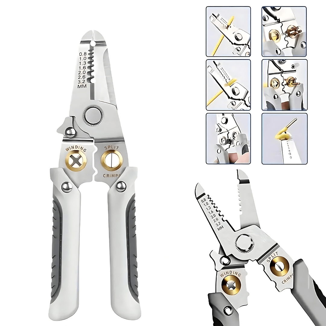 Multi-functional Wire Stripper And Cutter | Wire Stripper Cutter Tool Cable Hand Cutter Electrician Tool Multi-Functional Wire Stripper & Cutter