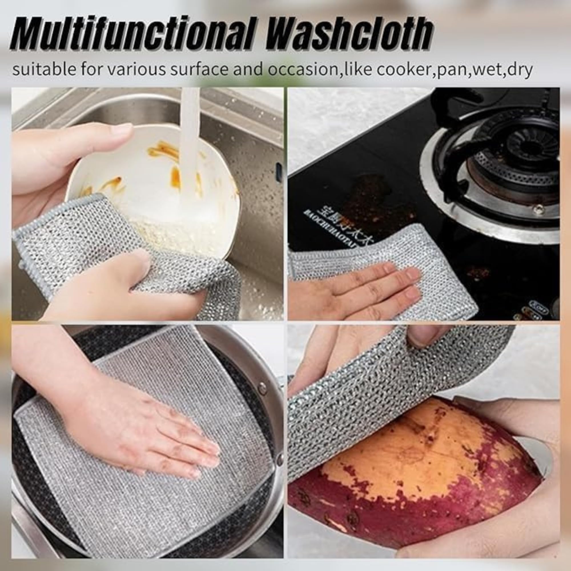 Multipurpose Wire Dishwashing Rags Multipurpose Wire Dishwashing Rags