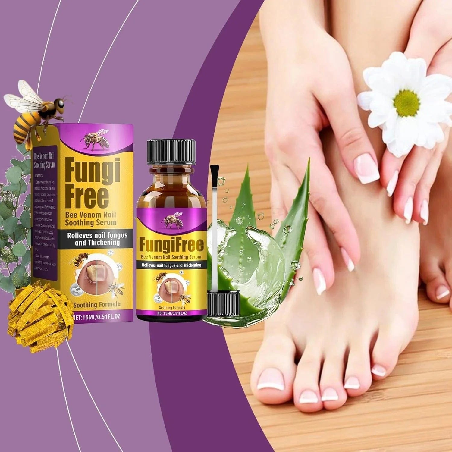 Nail Treatment Serum | Ingrown Toe nails Brittle Fingernails Nail Grown Serum Care  Nail Treatment Serum (Set of 2)
