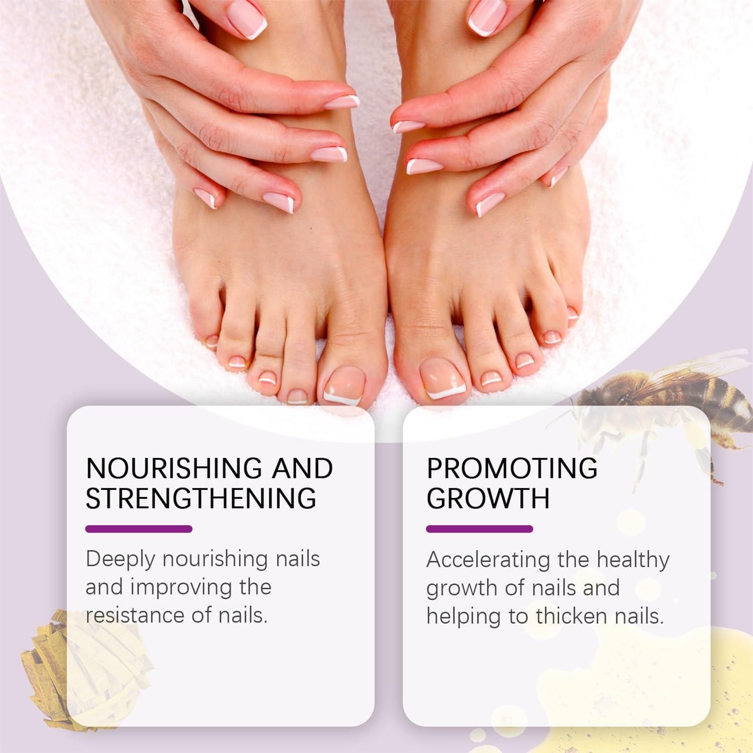 Nail Treatment Serum | Ingrown Toe nails Brittle Fingernails Nail Grown Serum Care  Nail Treatment Serum (Set of 2)