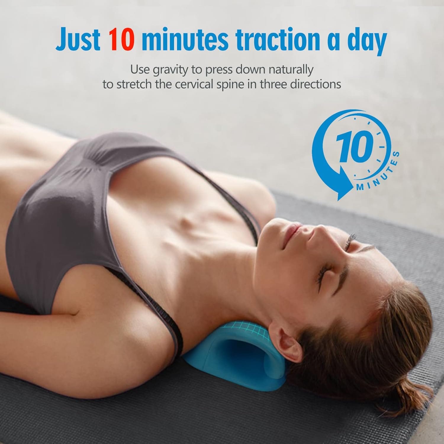 Nekrest™ | Cervical Pain Neck Pillows Cervical Pillow For Neck Pain  Large Nekrest™ Neck Stretcher Zaavio®