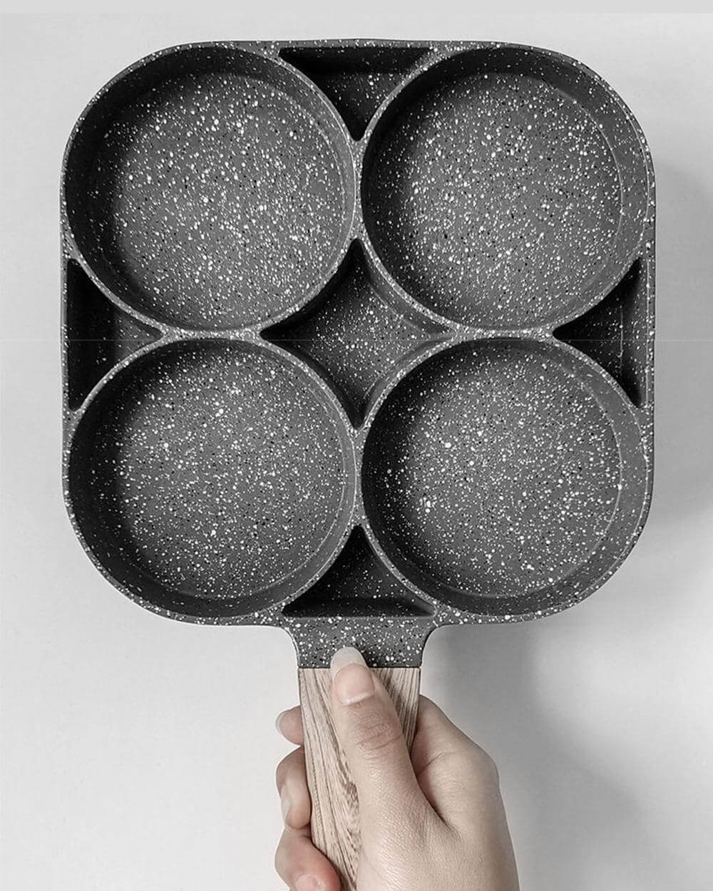 Non Stick Pan Frying Pan Nonstick Pans Omellete Cookware Egg Pan - 4 Hole Maifan Stone Non-stick Egg Ham Pot 4 Hole Maifan Stone Non-stick Egg Ham Pot