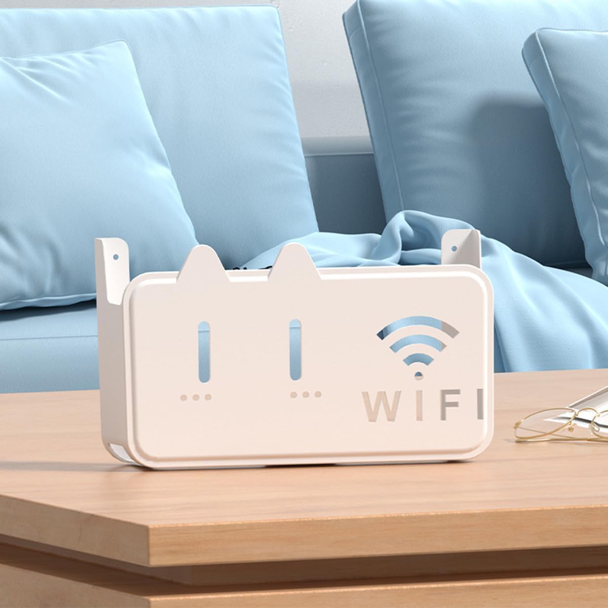 WiFi Router Storage Box with Wall Mount