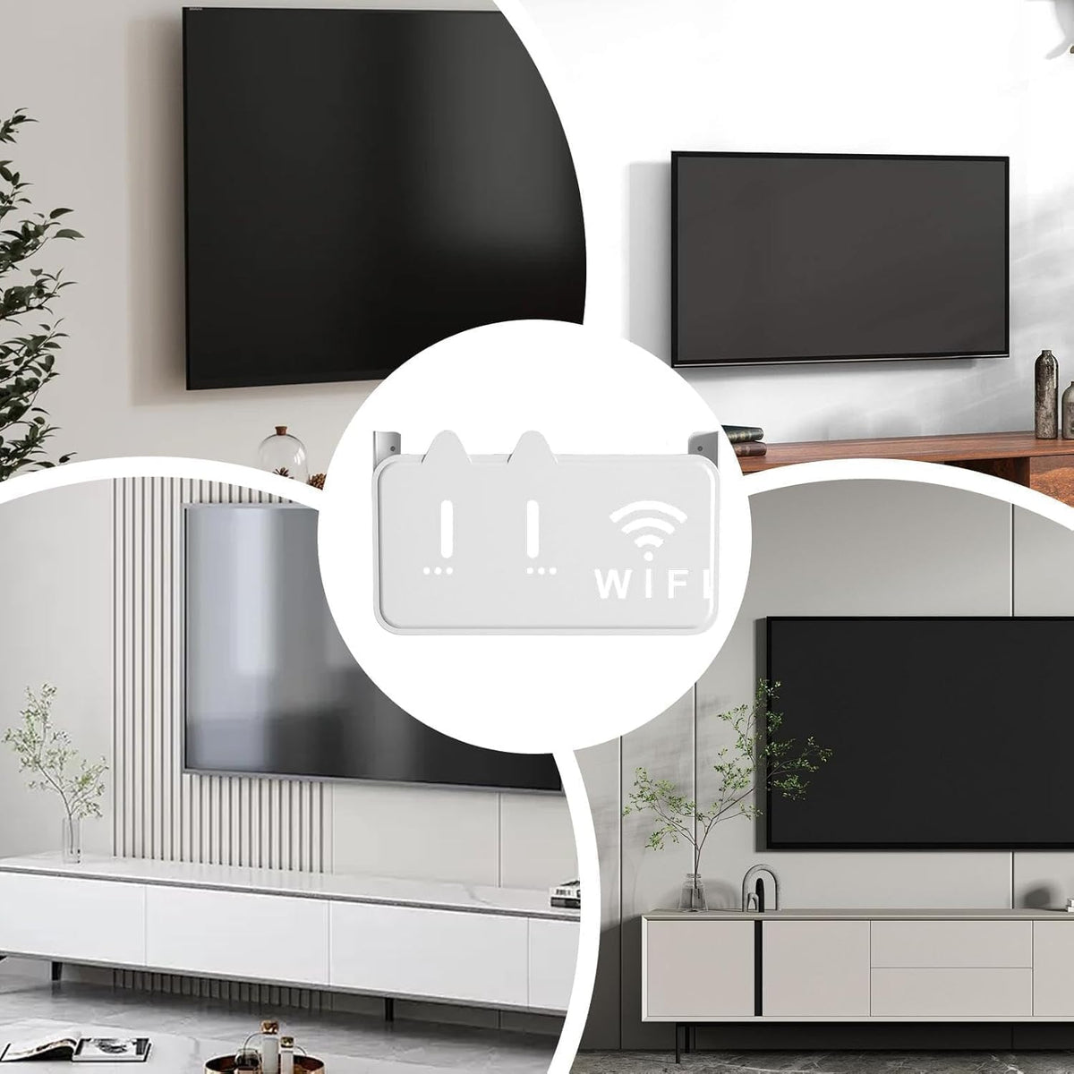 WiFi Router Storage Box with Wall Mount
