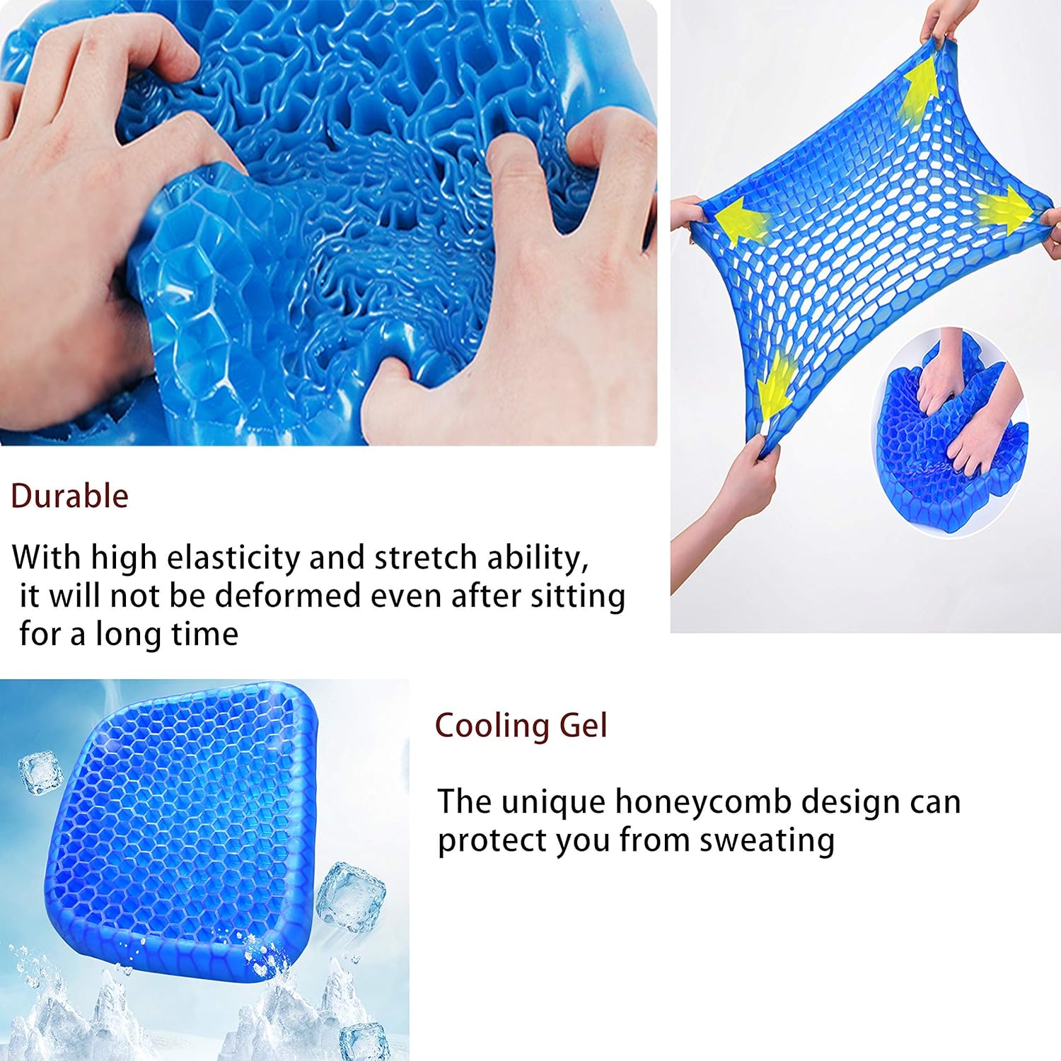 Orthopedic Gel Seat Cushion Chair Lumbar Support Orthopedic Gel Seat Silicone Cushion