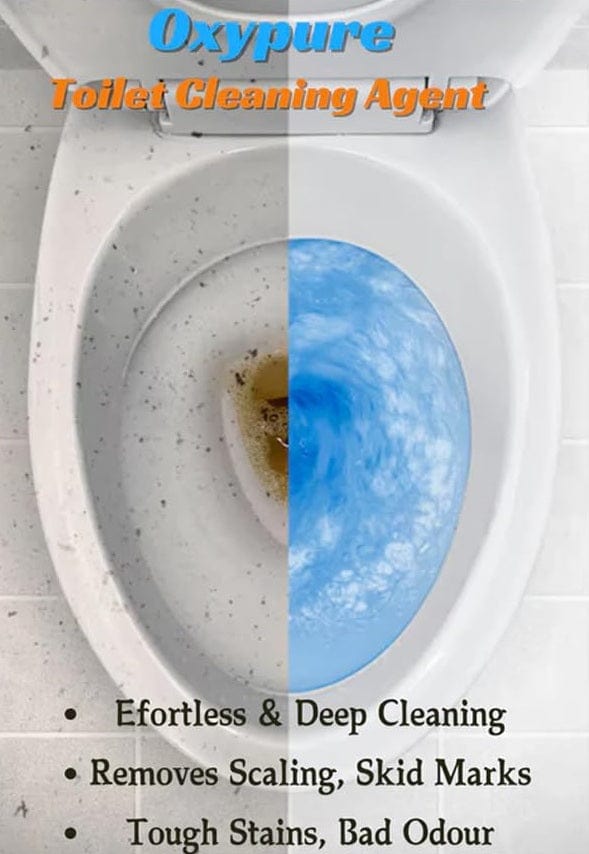 Oxypure™ (Pack of 2) | Toilet Cleaning Bathroom Clean Agent Deep Clean Toilet Powder Oxypure™ Toilet Cleansing Agent (Pack of 2) Zaavio.co®