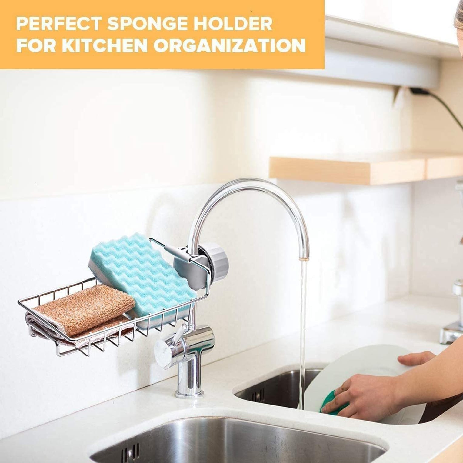 Over-Faucet Kitchen Sink Organiser (Set of 2)
