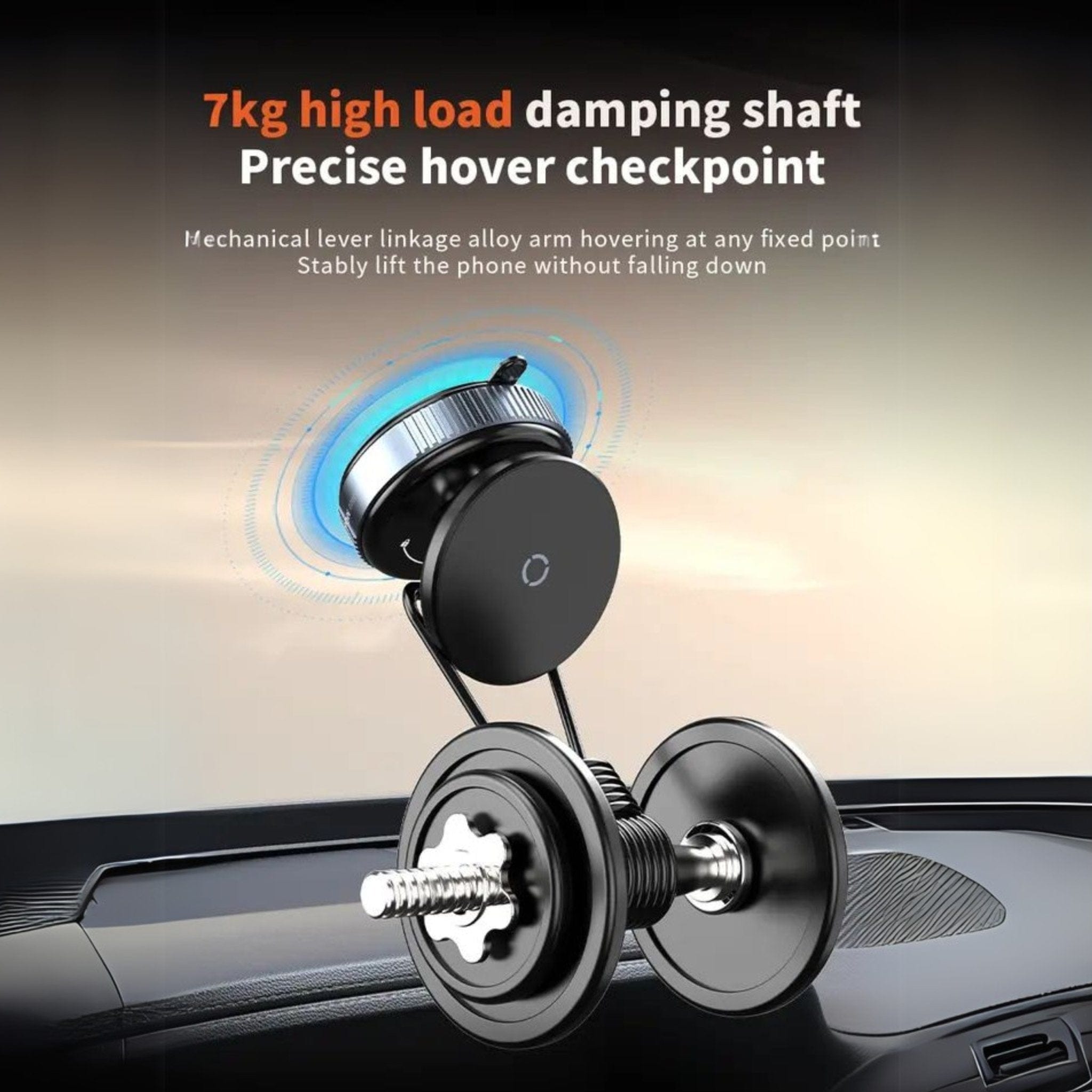 360° Magnetic Phone Holder With Suction Mount