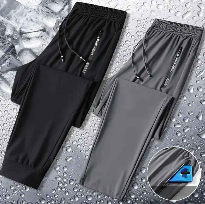 Men's Lycra Daily Wear TrackPants - Buy 1 Get 1 Free (Black + Grey)