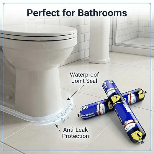 PermanentFlexeal (Pack of 2) | Silicone Sealant Water Resistant Adhesive Waterproofing Solution Home & Kitchen, Building & Hardware PermaFlexey Waterproof Silicone Sealant (Pack of 2)