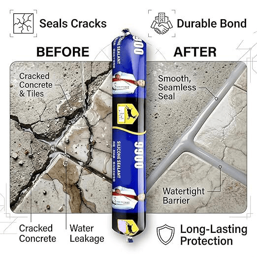 PermanentFlexeal (Pack of 2) | Silicone Sealant Water Resistant Adhesive Waterproofing Solution Home & Kitchen, Building & Hardware PermaFlexey Waterproof Silicone Sealant (Pack of 2)