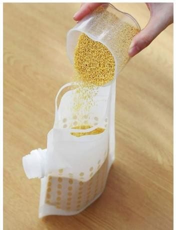 Plastic Bags Container Kitchen Storage Food Containers For Kitchen - Multigrain Storage Bags (5-Pack) Multigrain Storage Bags (5-Pack)