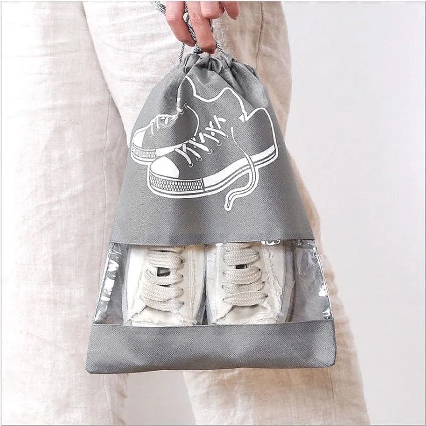 Portable Travel Dust-Proof Shoe Bags Pack of 10 Bags Portable Travel Dust-Proof Shoe Bags