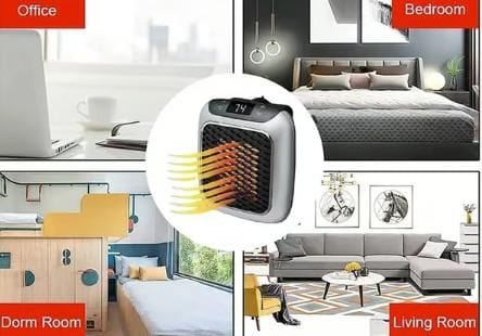Portable Turbine Heater | Electric Room Heater Blower Portable Space Heater For Room And home Portable Turbine Heater