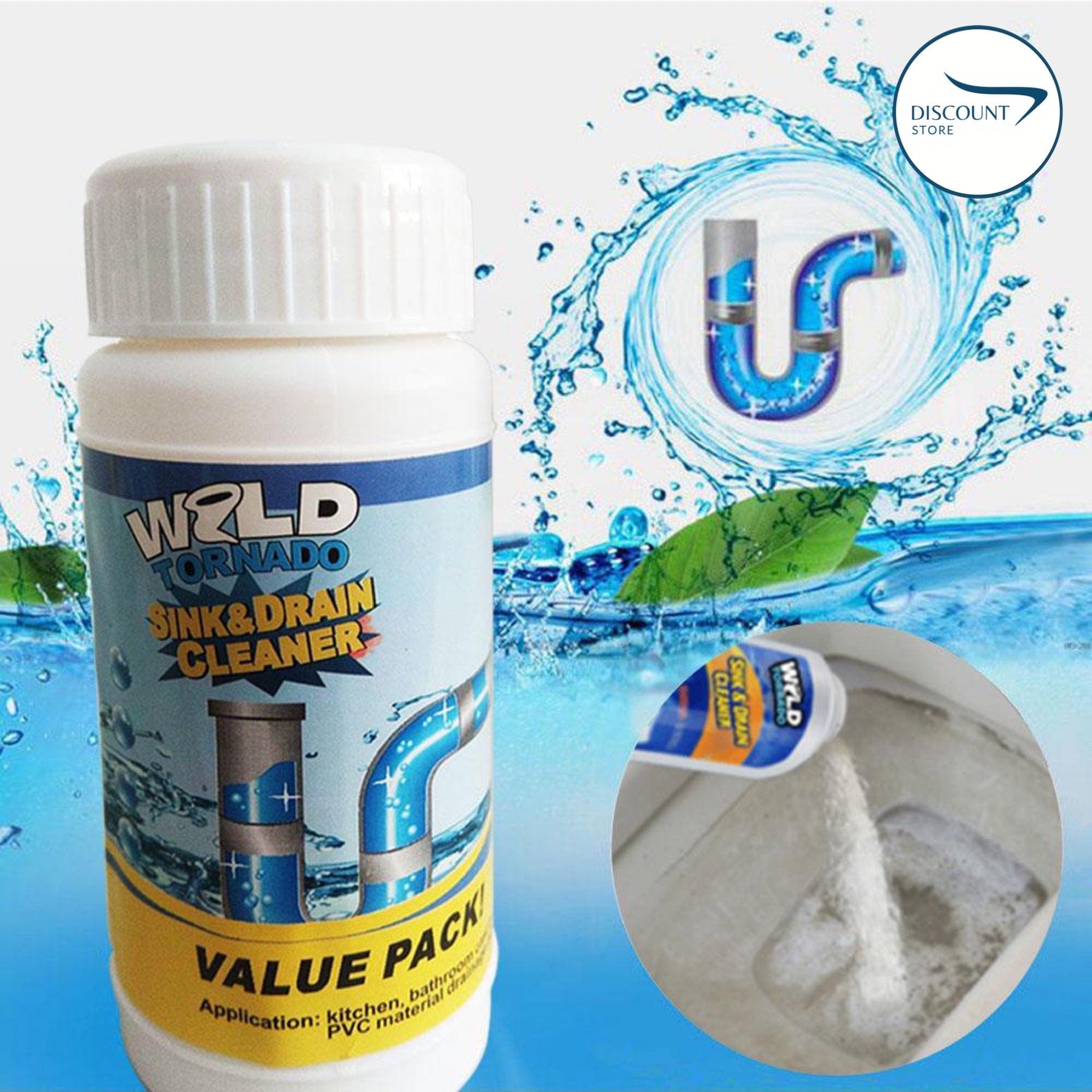 Powerful Drain & Sink Cleaner (Set of 2) Pack of 2 Powerful Drain & Sink Cleaner (Set of 2)