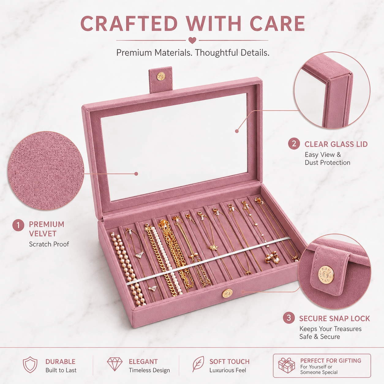 Premium Chain & Necklace Organizer Box Premium Chain & Necklace Organizer Box