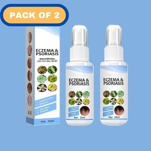 Psoriasis Treatment Vitiligo And Eczema Treatment Psoriasis Skin (Set Of 2) Herbal Psoriasis Relief Spray (Set Of 2)